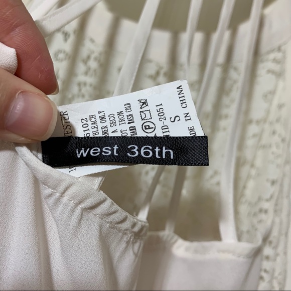 White and Red High Low Midi Dress - Picture 8 of 8